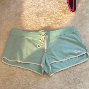 Gilly Hicks Mint Green Athletic Shorts vintage 90s